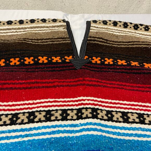 Poncho Mexican Clint Eastwood Style Heavy Sarape New - Picture 3 of 6